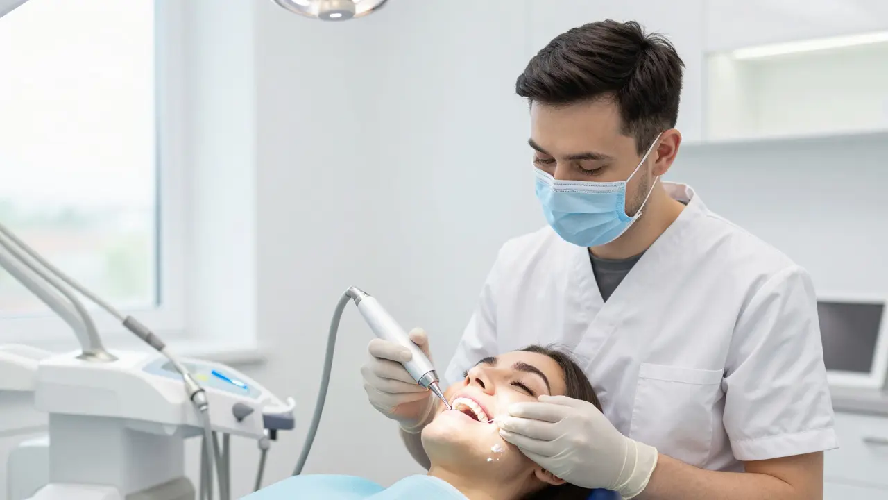 Čím pískovat zuby? Nejbezpečnější a nejúčinnější způsoby doma i u zubního lékaře