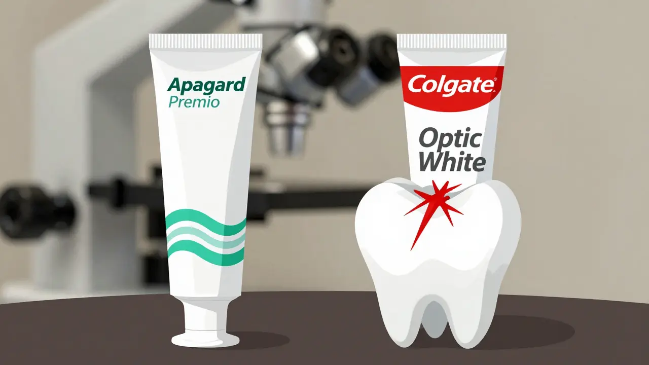 Dvě zubní pasty: jedna obnovuje sklovinku, druhá ji poškozuje