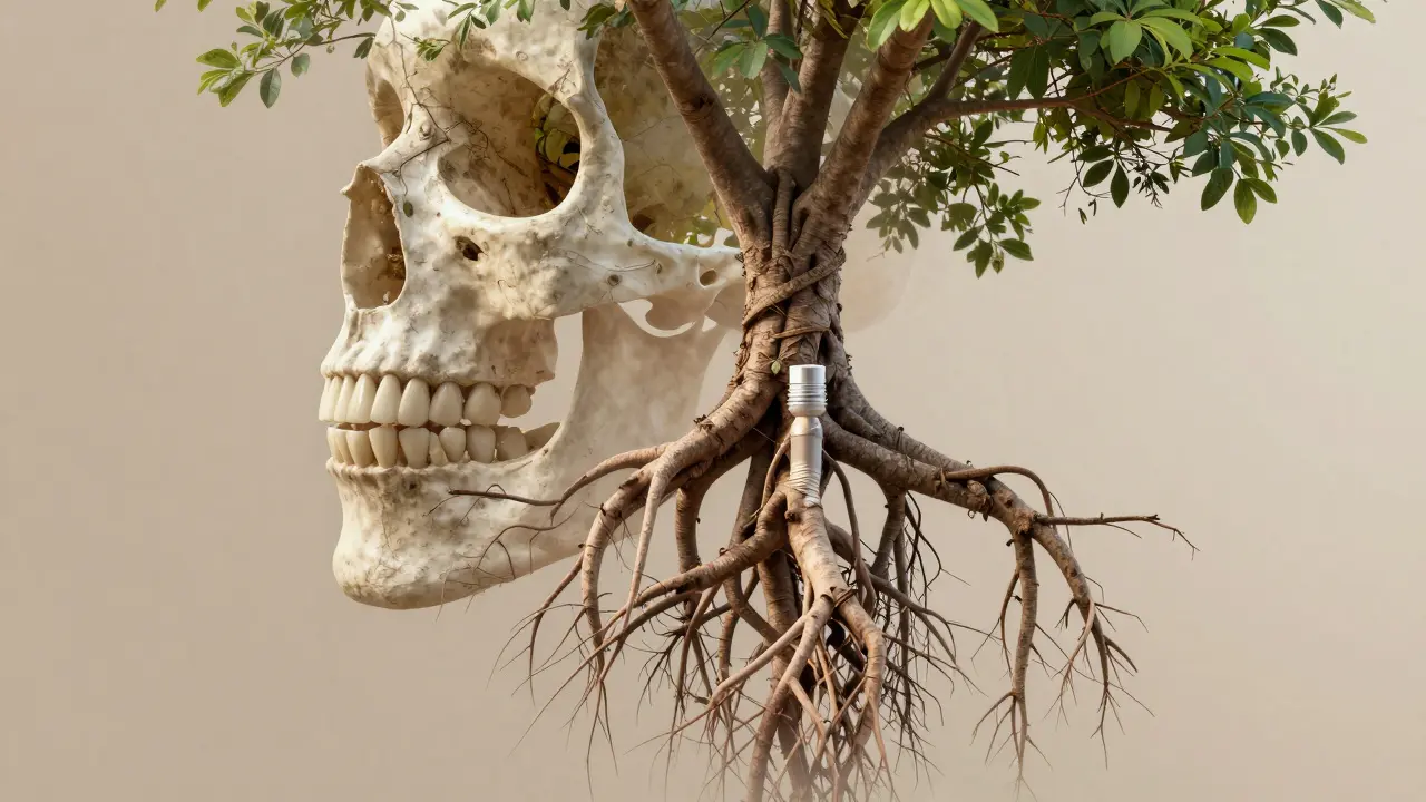 Kost čelisti se regeneruje jako kořen stromu po vytržení zubu.