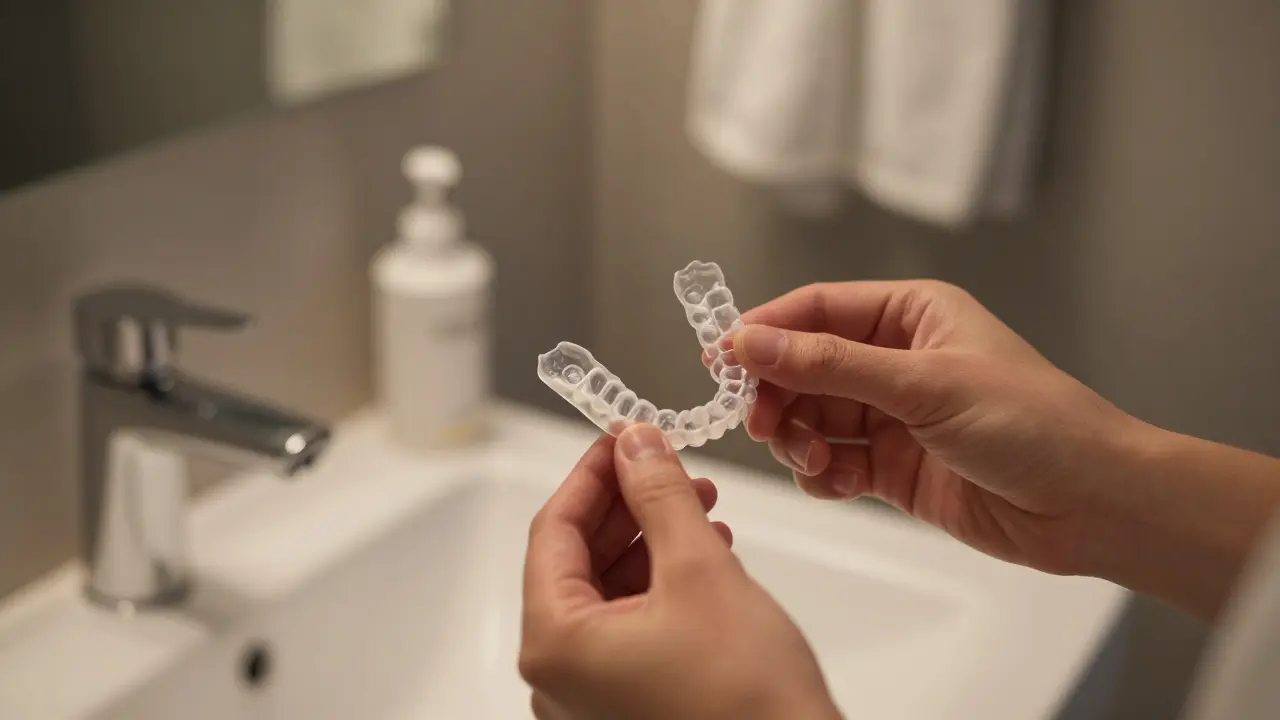 Jak správně umýt neviditelná rovnátka v noci pro čistý úsměv