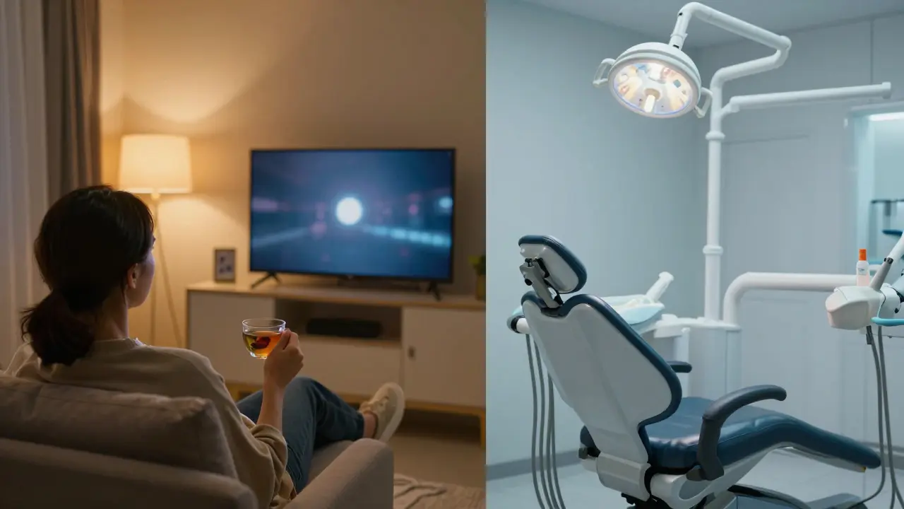Klidný domov vs. sterilní zubní ordinace při srovnání komfortu