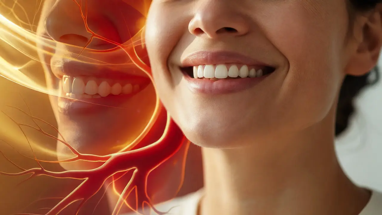 Úsměv symbolizující zdraví dásní a celkovou vitalitu